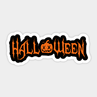 Halloween text design Sticker